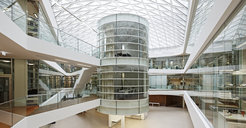 The photo shows the institute from inside