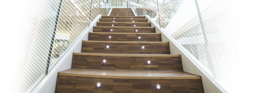 The image shows a staircase